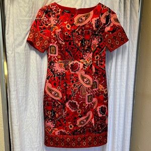 Talbots floral sheath dress